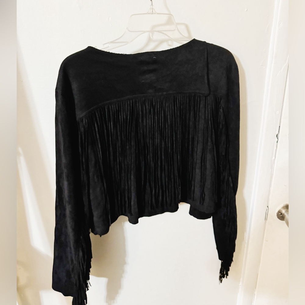 Suede Fringe Jacket